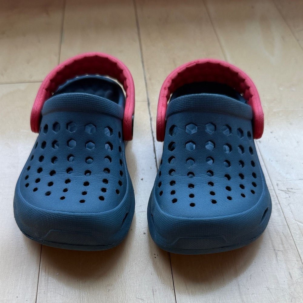 Children's Navy and Red Slip-On Sandals